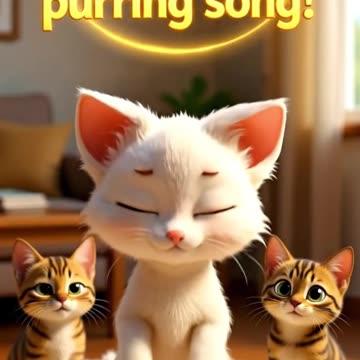 The Purring Song 🐾 | Cute Cat Song for Kids | Relaxing & Fun Nursery Rhyme