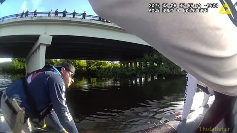 Bodycam video of Port St. Lucie Police rescue of woman from St. Lucie River