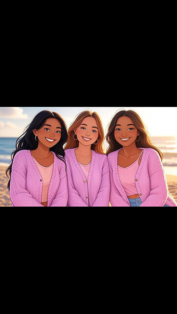 "Beach Day Vibes: Girls' Fun in the Sun! 🌊☀️"