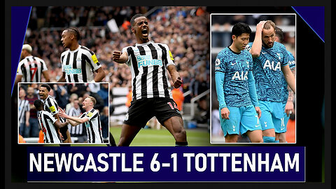 Newcastle United 6 - 1 Tottenham Hotspur (Highlights)