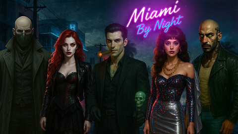Vampire The Masquerade: Miami By Night Character Creation stream!