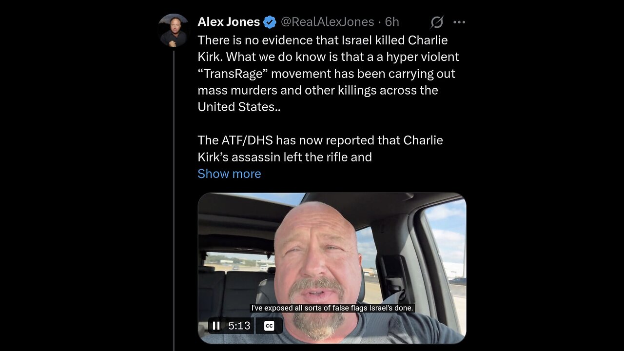 Alex Jones ~ Definitely not isreal dont look at Isreal not Isreal nope