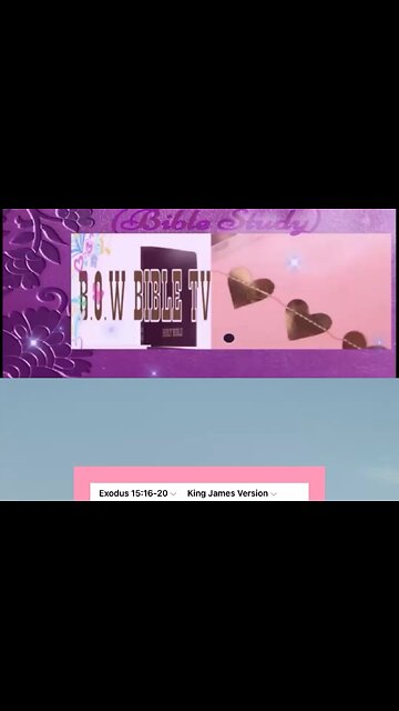 Daily Bible Reading exodus 15:16-20 (KJV)