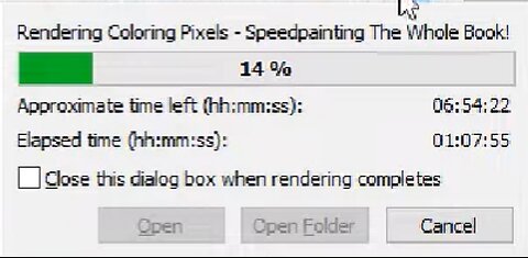 What it feels like to make a speedpaint video