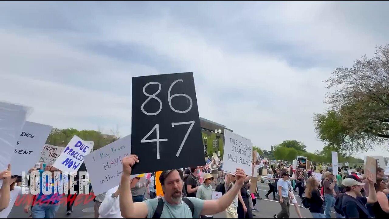 THREATS: Soros-backed NGOs have pushed the 86-47 slogans as a call to arms. Democrats know this.