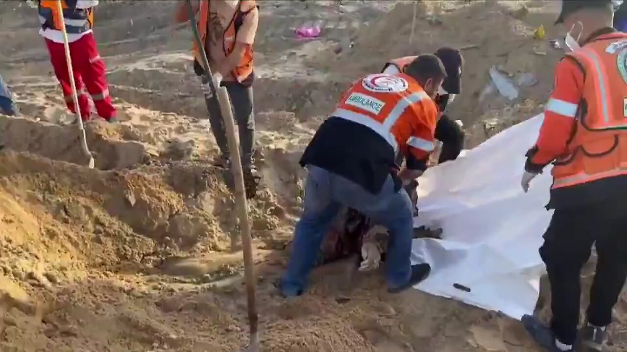 Mass grave of first responders found in Rafah after Israeli strike