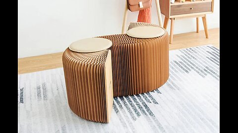 Weird & Wonderful Accordion-inspired Paper Chair