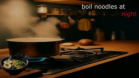 I Got Hungry Again | Boil Noodles At Night