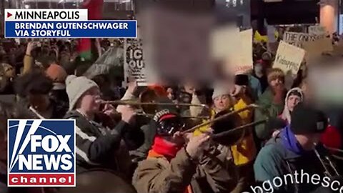 Protesters STORM Minneapolis hotel where ICE agents believed to be staying