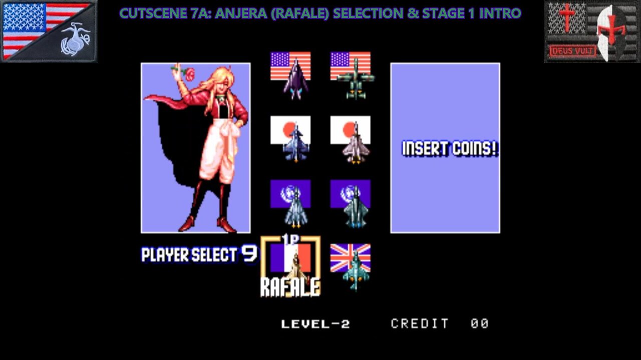 The Cutscene Project: "ソニック・ウイングス2" [Anjera (Rafale)] (Arcade - 1994) [JP Version]