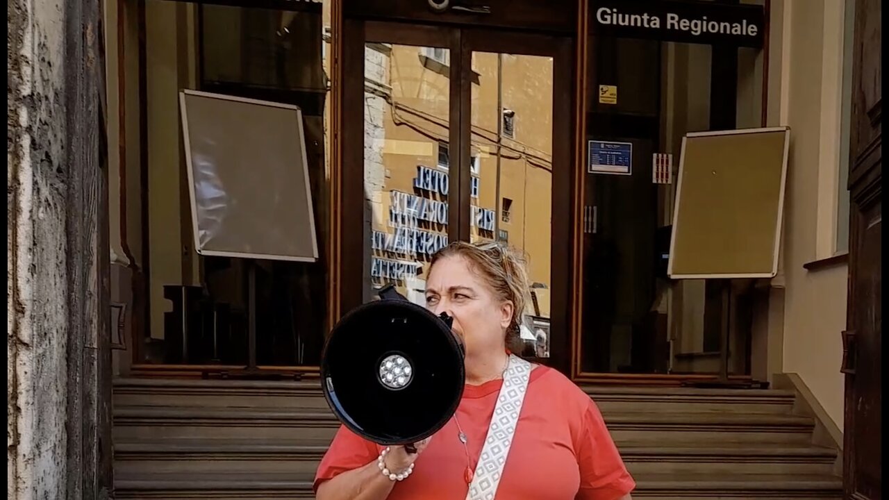 PROTESTA DAVANTI ALLA REGIONE CONTRO IL TRATTATO PANDEMICO OMS