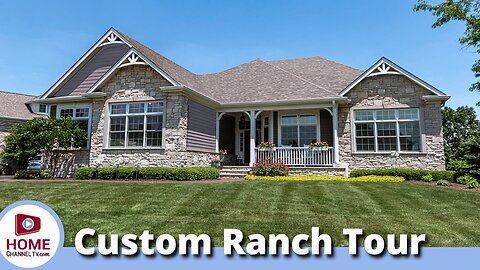 Custom Ranch Home Design with Awesome Finished Basement!
