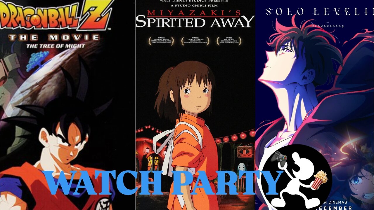 DBZ: The Tree of Might 1990 | Spirited Away 2001 | Solo Leveling s2e1-3 |🍿Watch Party🎬