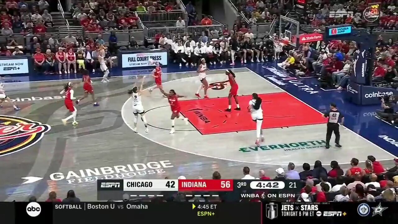 Caitlin Clark was called for a flagrant foul on this play against Angel Reese