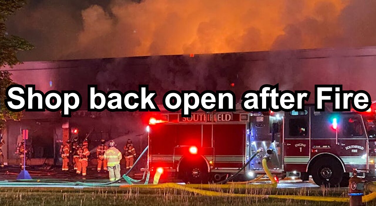 Shop back open after Fire
