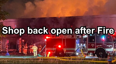 Shop back open after Fire