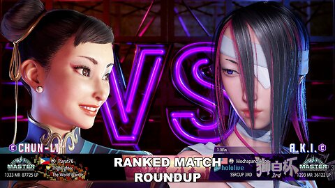 Kuya Kalbo SF6 Ranked Match Roundup. Chun Li Master Rank [Hori Fight Stick]