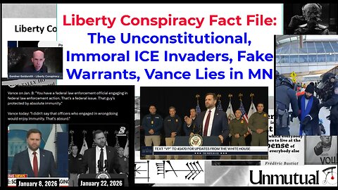 Liberty Fact File: Vance Lies in MN, ICE Breaches Constitution and Ethics