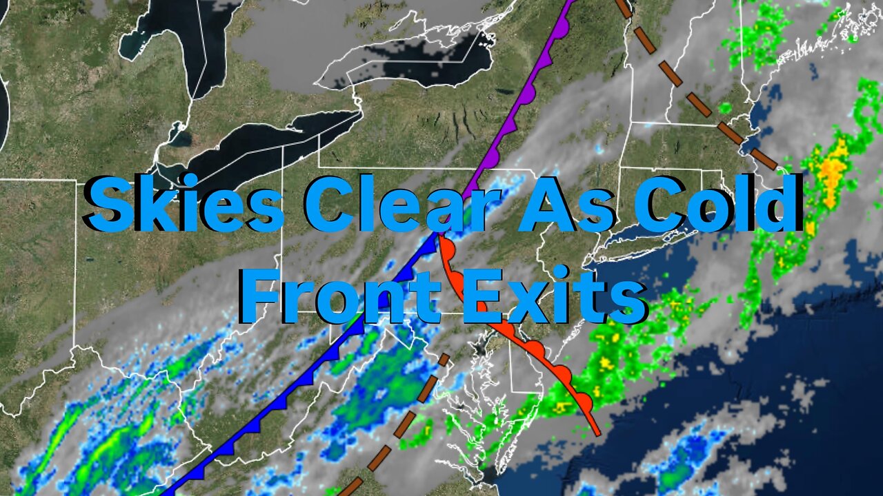 Skies Clear As Cold Front Exits