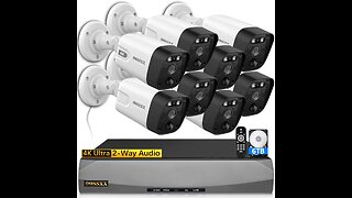 Ultra Wide-Angle Outdoor PoE Security Camera System