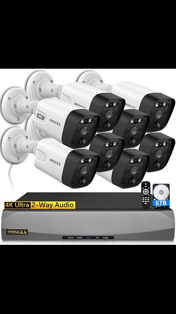 Ultra Wide-Angle Outdoor PoE Security Camera System