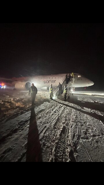 CANADA: Plane slides off runway at Halifax Stanfield Airport; no injuries reported.