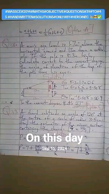 #creatorsearchinsights WASSCE question solutions that I posted on this day last year. #fyp #Whattowa