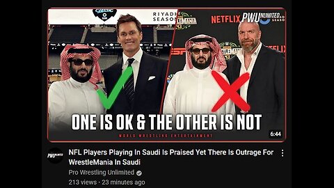 Tom Brady plays in Saudi Arabia but WWE gets ATTACKED? SAD! #shorts