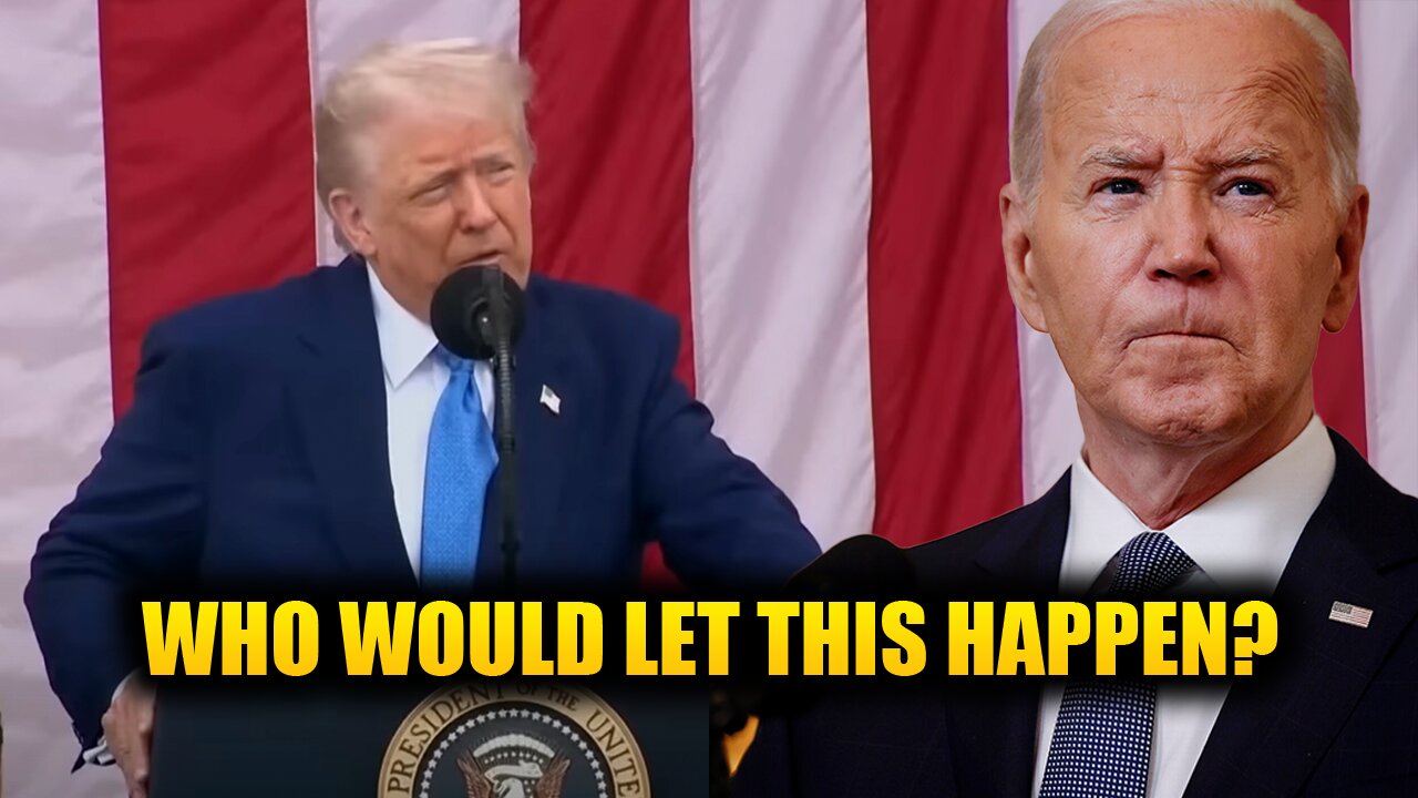 Trump eviscerates Biden over the border - Who would let that happen?