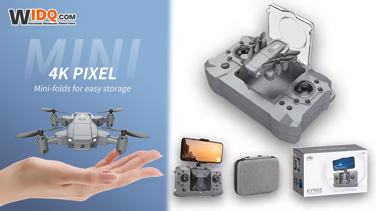 🚁 Pocket-Sized Power: Mini Foldable 4K Drone for Kids & Creators! 🕹