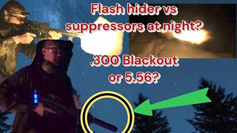 Muzzle Flash Night Shoot Comparison