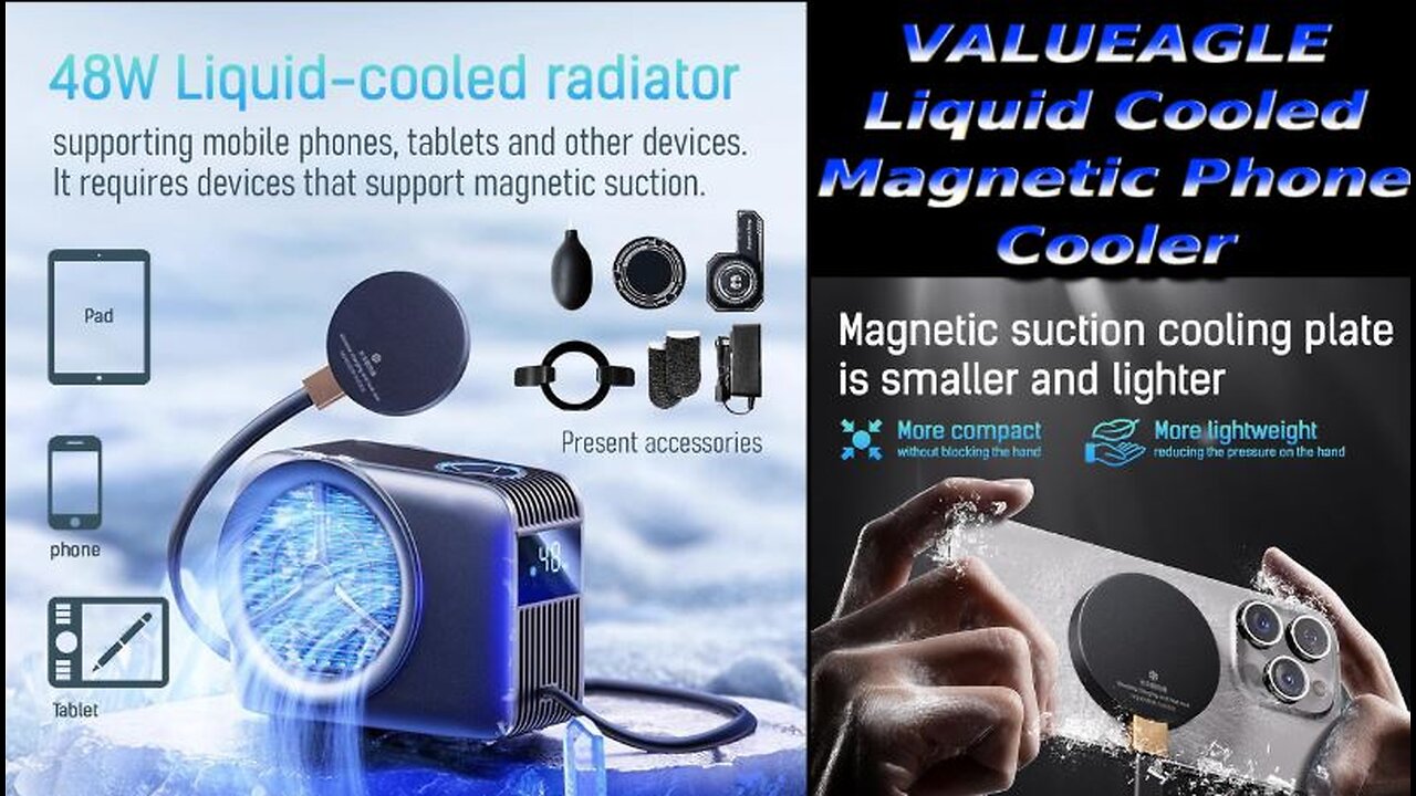 VALUEAGLE Liquid Cooler Magnetic Phone Cooler