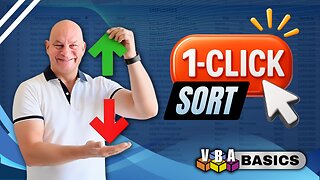 Excel Pro Tip: The One-Click Way to Sort Data For VBA Newbies + FREE Download