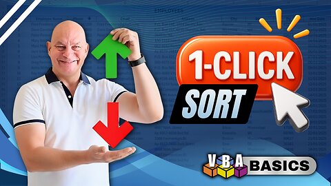 Excel Pro Tip: The One-Click Way to Sort Data For VBA Newbies + FREE Download