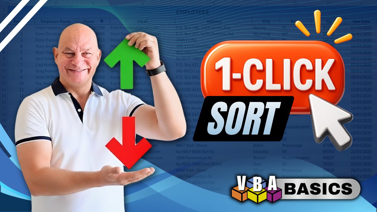 Excel Pro Tip: The One-Click Way to Sort Data For VBA Newbies + FREE Download