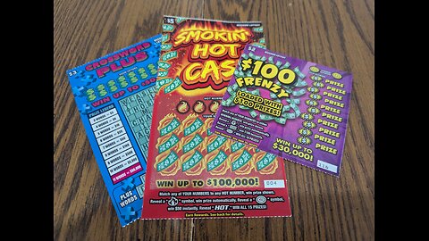 🔥💰 BIG SCRATCH SESSION! SMOKIN’ HOT CASH, $100 FRENZY & $3 CROSSWORD! 🎟️🔥