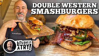 Double Western Smashburgers on the Blackstone Griddle
