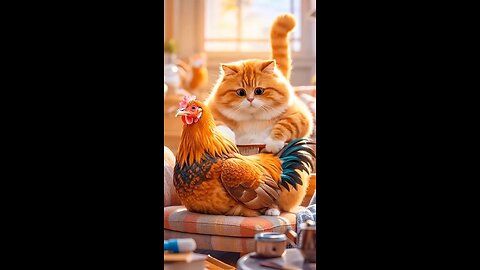 cat eating han