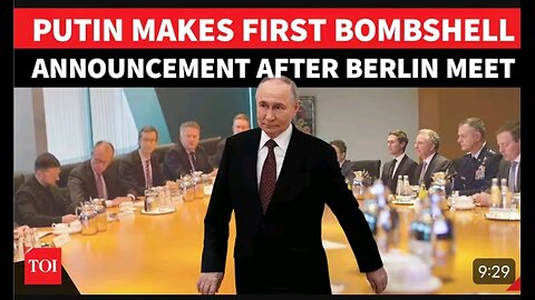 Putin's FIRST Declaration After Berlin Meet; 'One Million Percent Zelensky Cannot...' | Watch