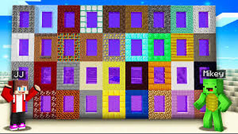 JJ And Mikey Found 9999 NETHER PORTALS at ONCE in Minecraft