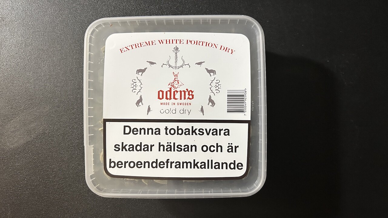 Oden's Cold Extreme White Dry (500g) Snus Review