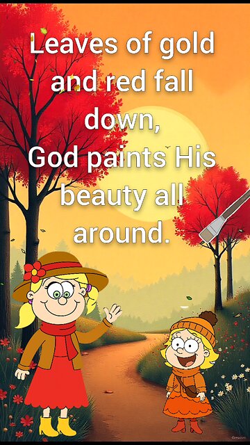 Can You See God’s Love in Every Autumn Leaf? 🍁 | Christian Poem for Kids”