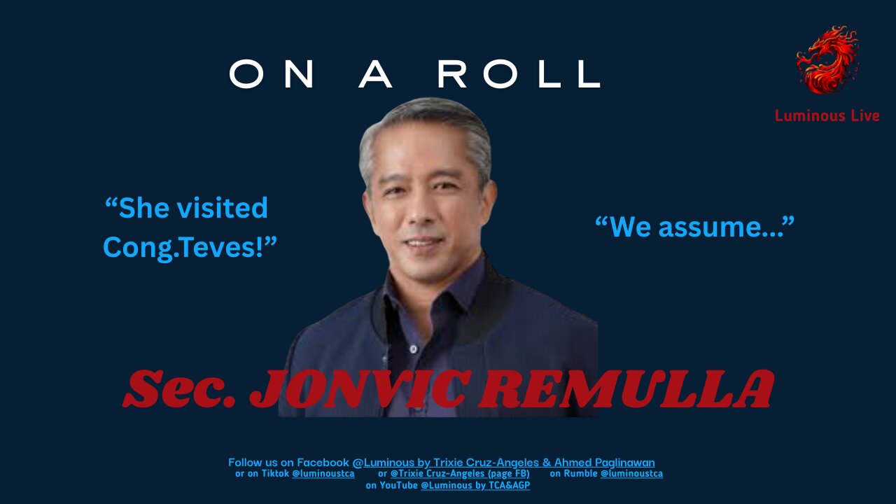 Sec Jonvic Remulla on a roll