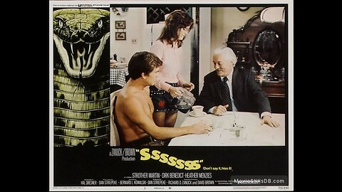 1973 SSSSSS Snake Horror Movie Dirk Benedict, Strother Martin, Heather Menzies