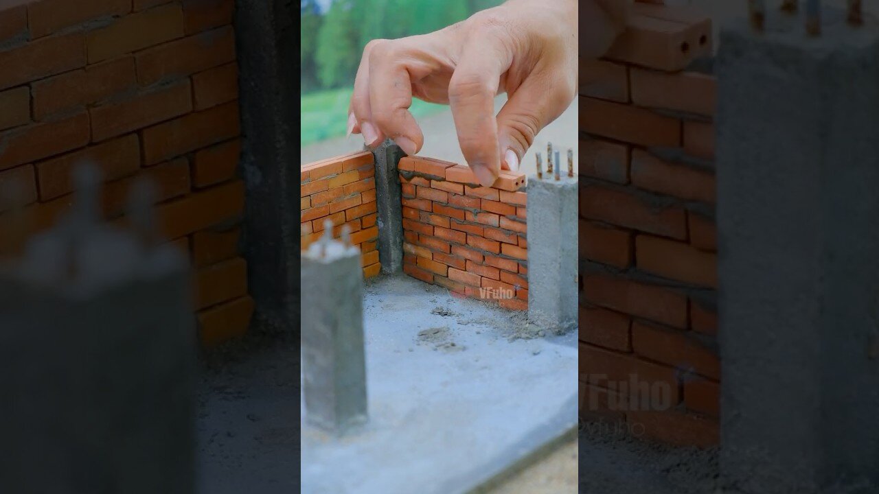 Why Is Everyone Shocked by This Mini Brick House? #vfuho #miniature #house #diy