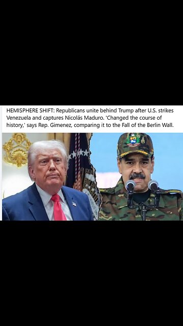 Trump shows to Maduro who is the boss