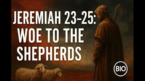 Jeremiah 23-25 Explained | Woe to the Shepherds | 8/13/25