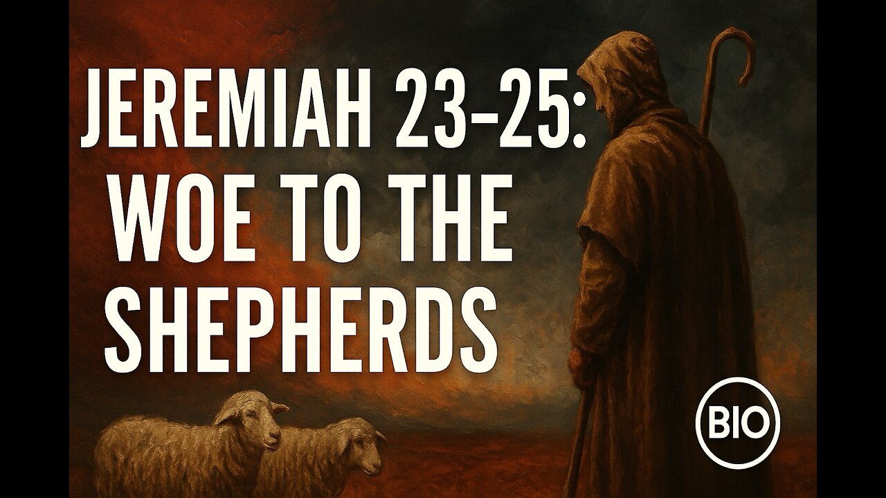 Jeremiah 23-25 Explained | Woe to the Shepherds | 8/13/25