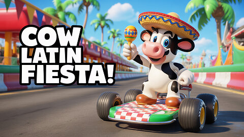 Mario Kart's most famous cow goes wild with a Latin beat!