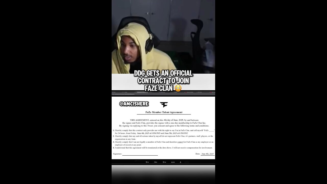 DDG gets an official contract to join Faze clan #pontiacmadeddg #ddg #faze